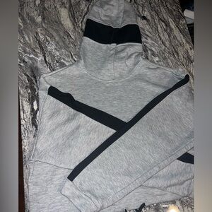 Fashion Nova Gray and Black Sweater Set